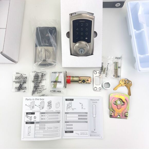 Kwikset Smartcode 270 Touchpad Electronic Lock Satin Nickel Finish - Picture 2 of 8